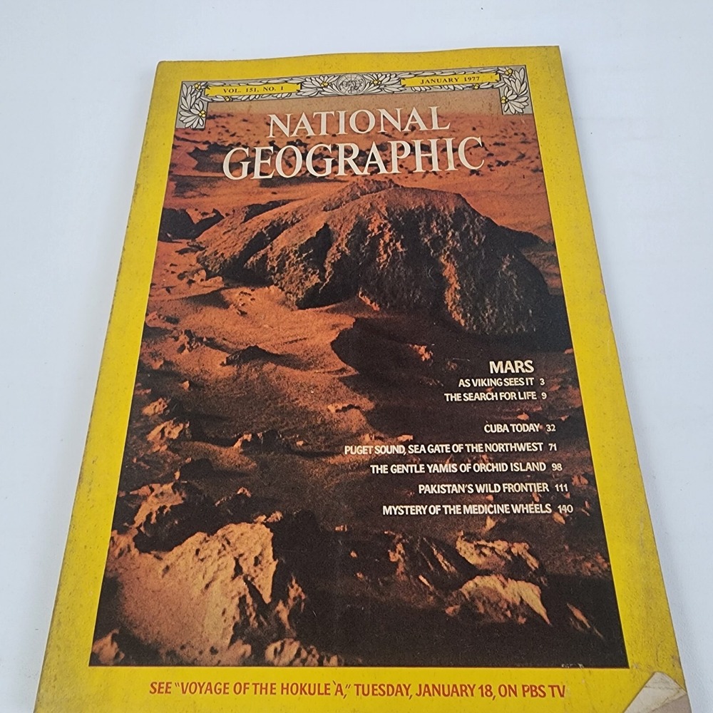 National Geographic Magazine January 1977 No Insert